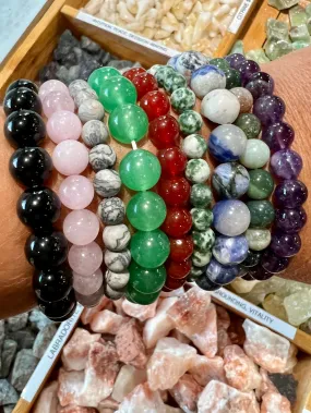 4mm Beaded Stone Bracelets