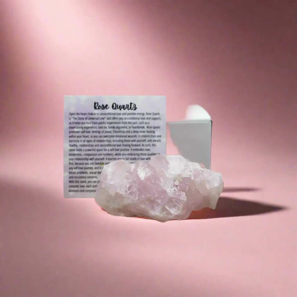 Large Rose Quartz Crystal for Anxiety, Love and Emotional Trauma