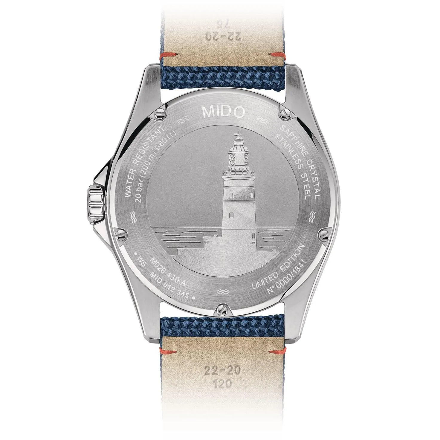 Mido orologio Ocean Star 20th anniversary inspired by architecture limited edition 1841 pezzi 42mm blu automatico acciaio M026.430.17.041.01