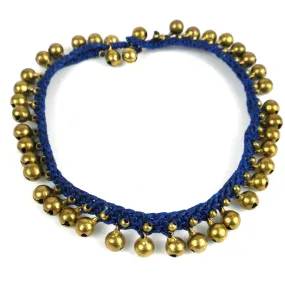 Rasa Bells Anklet Navy Global Groove
