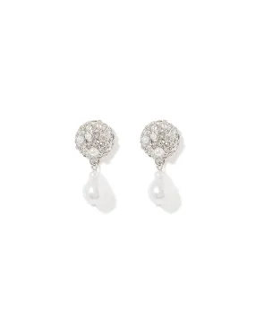 Sadie Stone Cluster Pearl Earrings
